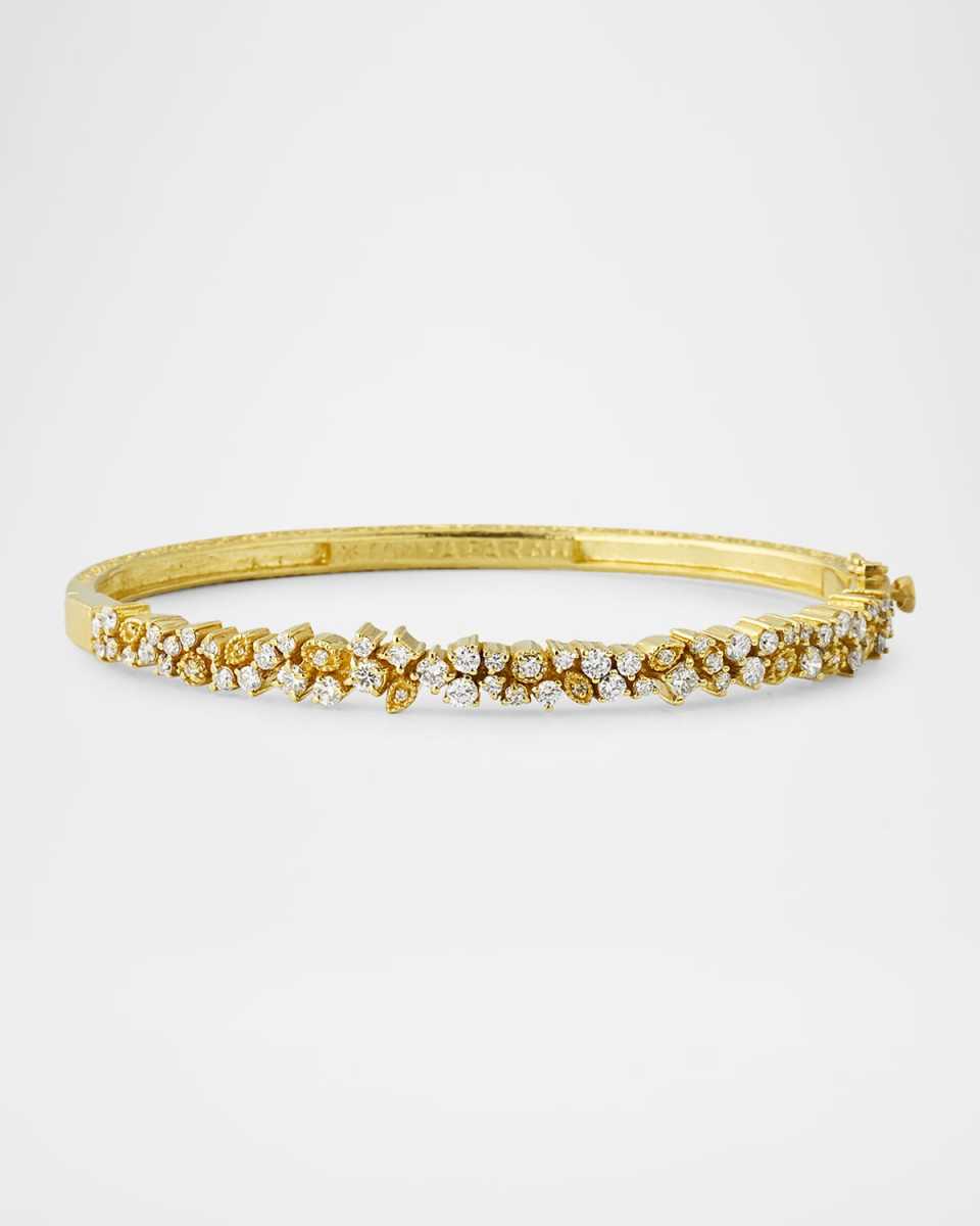 Confetti Diamond Bangle in 18K Yellow Gold